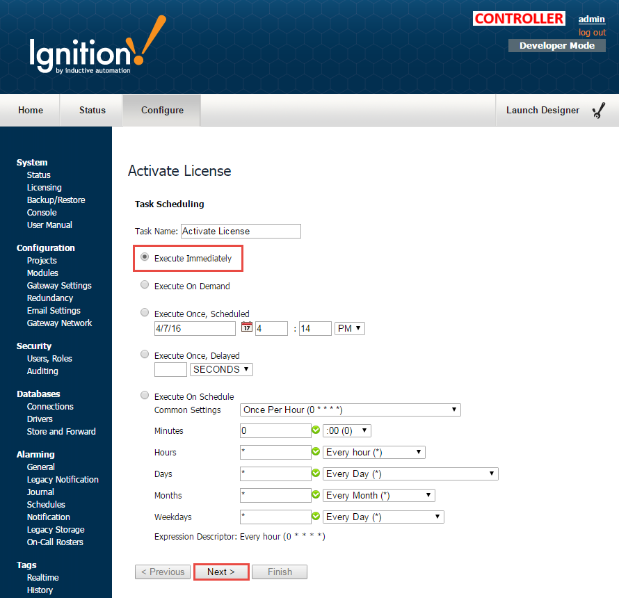 Enterprise Administration Ignition User Manual 7.9